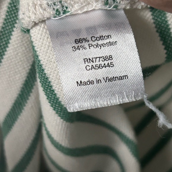 J Crew Sleeveless Green & White V Neck Shift Dress Size XS - Picture 10 of 12